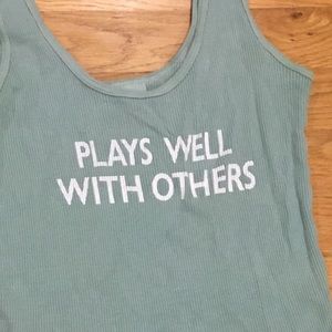 Plays well with others tank